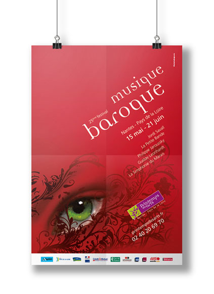 Affiche festival de musique baroque à Nantes